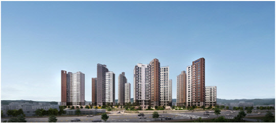 창원 두산위브 더센트럴 투시도. <두산건설 제공>